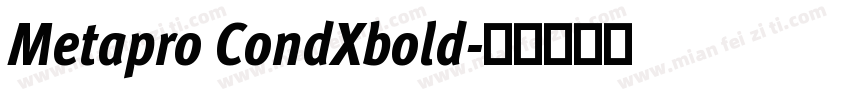 Metapro CondXbold字体转换